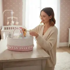 SENSIBLUE - Organizador de Pañales para Bebé Caddy para Mudador