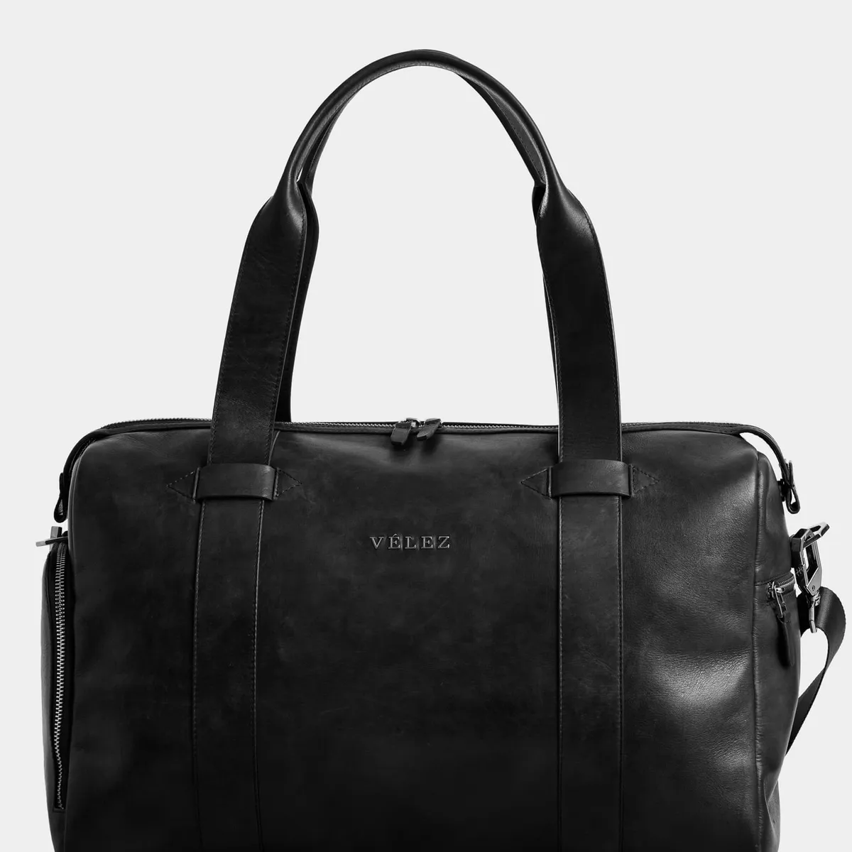 VELEZ - Vélez Cartera Esencial 2 Cuero Hombre  Envejecido Negro