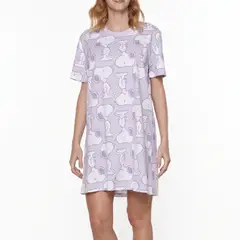 LADY GENNY - Camisola Cotton Snoopy Genny K-563 Manga Corta