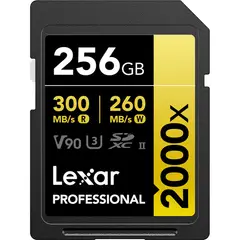 LEXAR - Tarjeta SDXC UHS-II Professional 2000X de 256 GB