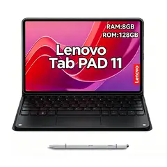 LENOVO - Tablet Pad 11 2024 8GB+128GB WiFi 11+Teclado Negro+Lápiz táctil