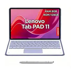 LENOVO - Tablet Pad 11 2025 8GB+128GB 11 WiFi+Teclado Púrpura+Lápiz táctil