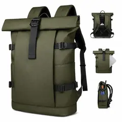 GENERICO - Mochila Roll Top Bag Impermeable Viaje Notebook Urbana 25l