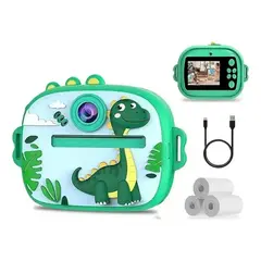IRM - Camara Instantanea Infantil Niños Dinosaurio Imprime Fotos