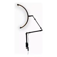 IRM - Lampara LED Media Luna Profesional 20W Luz sin Sombras para Extension de Pestanas y Nail Art