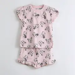 DISNEY - Pijama Manga Corta Niña Minnie Full Print Rosado