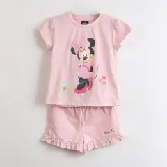DISNEY - Pijama Manga Corta Niña Minnie Lunares Rosado