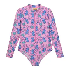 DISNEY - Traje de Baño UV50 Niña M.Larga Stitch -