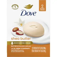 DOVE - Jabón Barra Karita 2 Unidades Hidratante Piel