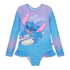 DISNEY - Traje de Baño UV50 Niña M.Larga Stitch -