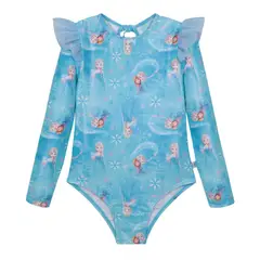 DISNEY - Traje de Baño UV50 Niña M.Larga Frozen -