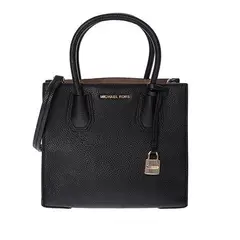 MICHAEL KORS - Cartera de cuero color negro