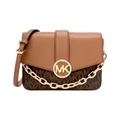 MICHAEL KORS - Bandolera Carmen pequeña color café