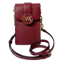 MICHAEL KORS - Bandolera para smartphone Carmen pequeña color mulberry