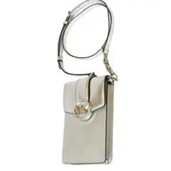 MICHAEL KORS - Bandolera para smartphone Carmen pequeña color plata