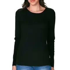 LADY GENNY - Camiseta Mujer K-725 Algodón Rib Manga Larga
