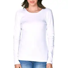 LADY GENNY - Camiseta Mujer K-725 Algodón Rib Manga Larga