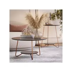 ALTAVISION - CONJUNTO MESA CENTRO/LATERAL LIZ NEGRO