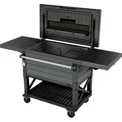 KETER - Mesa Auxiliar Asador De Jardín Cooler Beverage Grafito