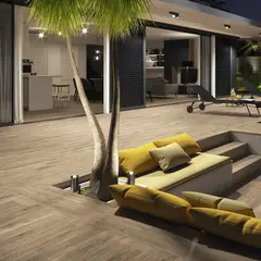 GENERICO - Porcelanato Esmaltado Alabama Sandalo Madera 20x120