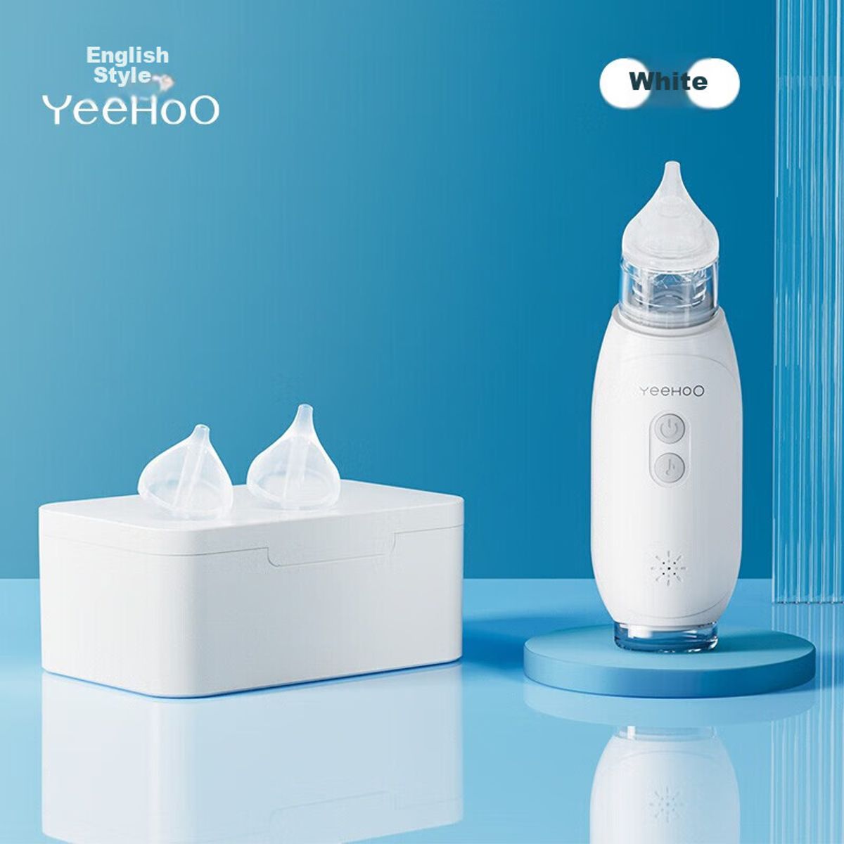 YEEHOO - Aspirador nasal eléctrico YEEHOO para recién nacidos y niños color blanco
