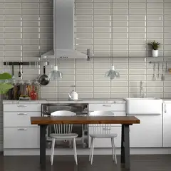 WASSER - Cerámica de muro Metropolitano Grigio Brillante 10x30