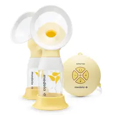 MEDELA - Extractor de leche eléctrico doble extracción recolector de leche materna