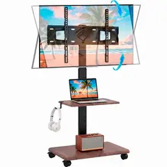 EMETRES - Soporte Tv Ruedas 26 A 75 Pedestal Tv Movil