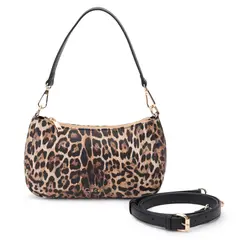 GACEL - Cartera mujer leopardo bandolera pequeña