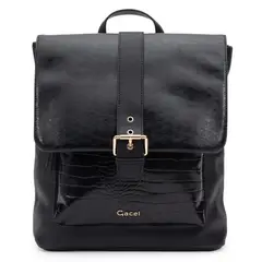 GACEL - Mochila mujer negro pequeña