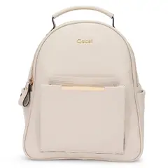 GACEL - Mochila mujer off white pequeña CAR3669