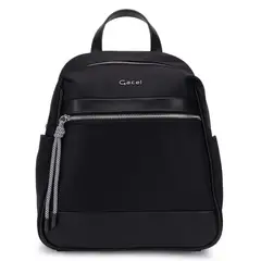 GACEL - Mochila mujer negro pequeña