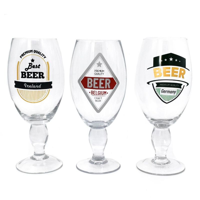 HOMEWELL - Set De Vasos Cerveceros 500Ml (3U)
