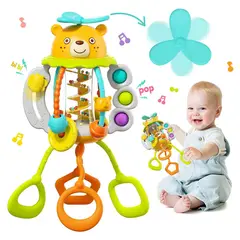 HOLA TOYS - Juguete Oso Interactivo Sacude y Tira