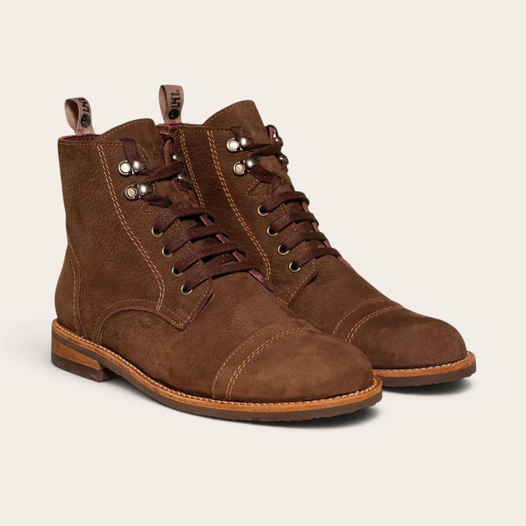 PRE ORDER - Botin de Cuero Cierre Hombre Chaiten - Café