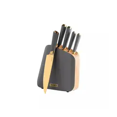 THOMAS - Set de Cuchillos y Base para Cocina 6 Piezas