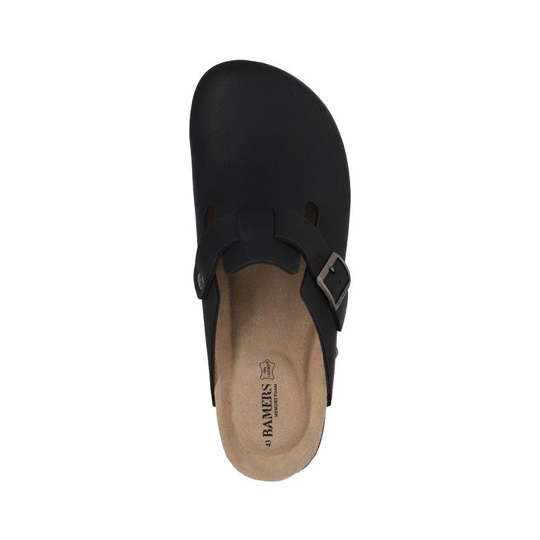 Zuecos Hombre Slipper Classic Buckle Negro