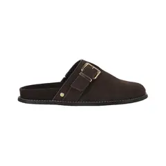 BAMERS - Zuecos Mujer Micaela Leather Café