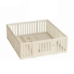 KIDSCOOL - Corral De Juegos Infantil Modular Con Puerta De Seguridad 65x180x200 cm