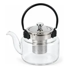 GENERICO - Tetera de 1.5l con Infusor de Acero Inoxidable Transparente