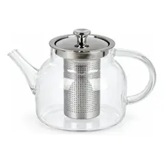 GENERICO - Tetera con Infusor de Acero Inoxidable 800 ml Transparente