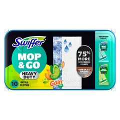 SWIFFER - Recambios humedos Mop Go Heavy Duty 10 und Gain