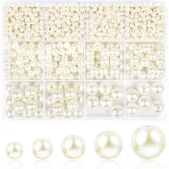 PERLA - Abalorios TLAOKLIU 1228 piezas 412mm ABS