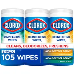 CLOROX - Toallitas Desinfectantes Bleach Free 35 un x3 Limón