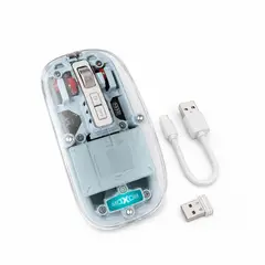 MOXOM - Mouse Inalámbrico Transparente Bluetooth MX-MS19