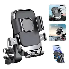GENERICO - Soporte Porta Celular Moto Bicicleta Scooter 360°