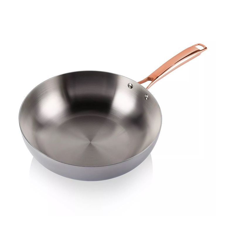 Wok De Acero Inoxidable 30cm