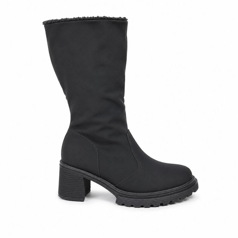 Bota Caña Alta Negro