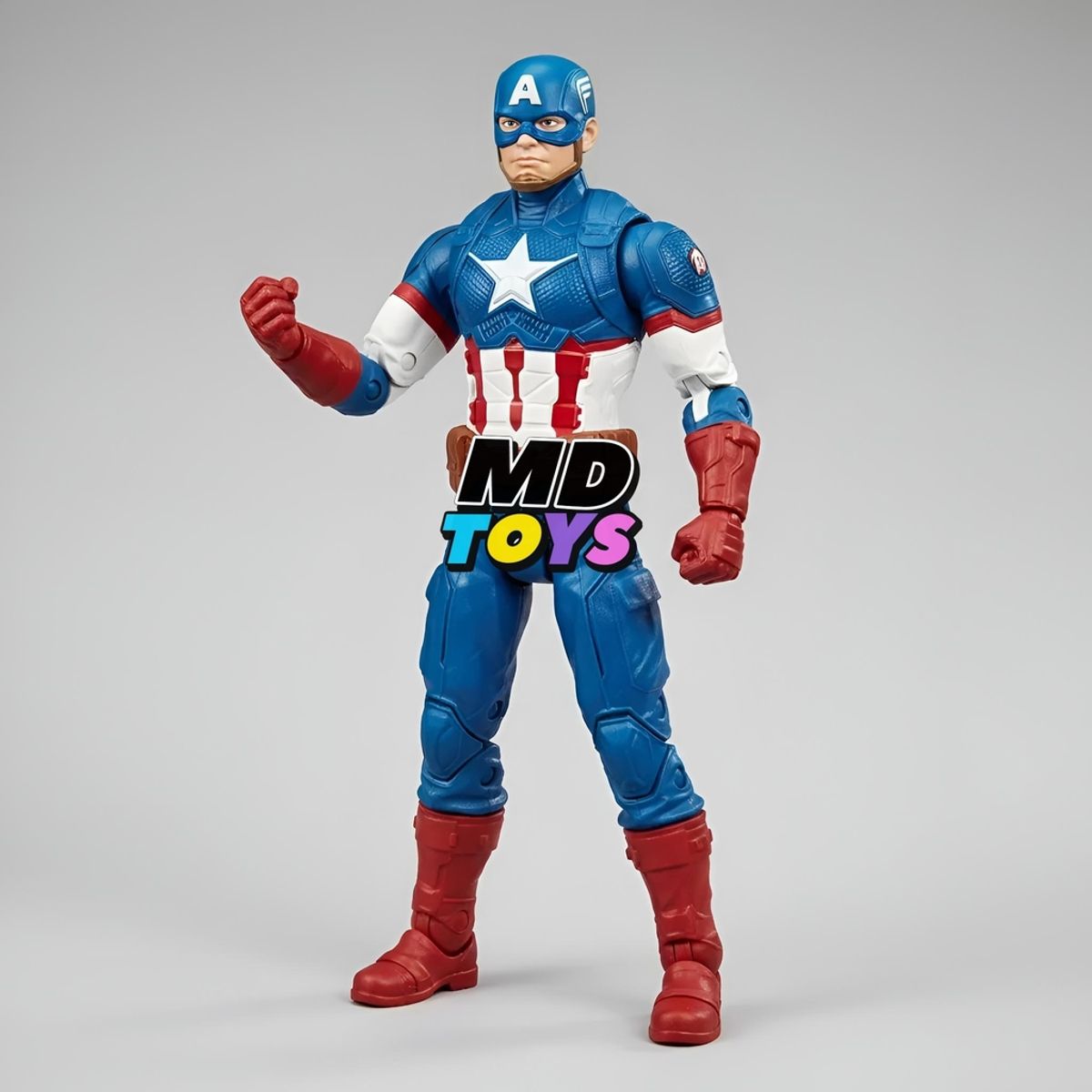HASBRO - Figura Capitan America con Escudo – Titan Hero Marvel 30cm