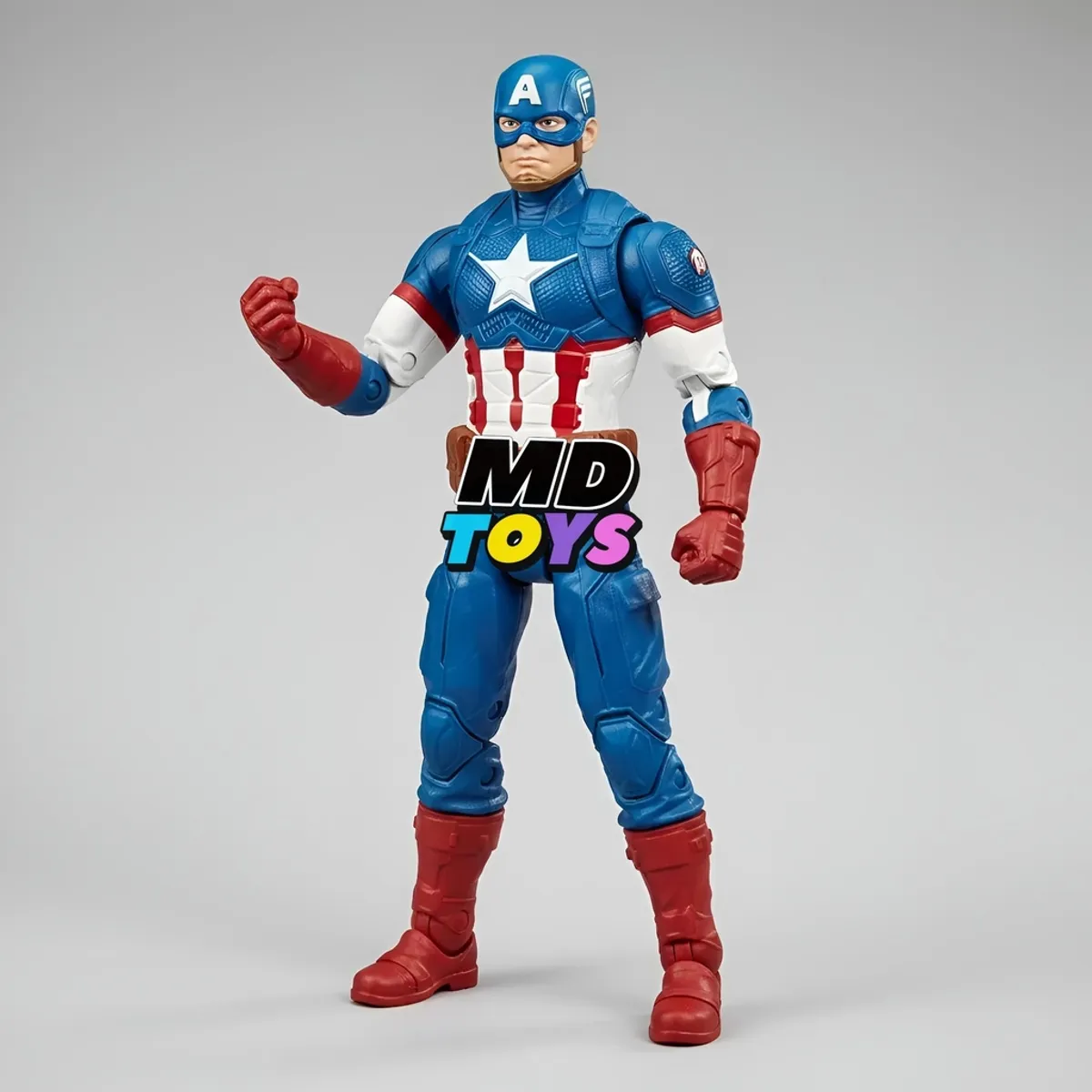 HASBRO - Figura Capitan America con Escudo – Titan Hero Marvel 30cm